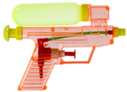 Waterpistool/waterpistolen rood 15 cm