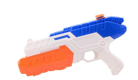 Waterpistool/waterpistolen wit/blauw 32 cm - Waterpistolen Multikleur