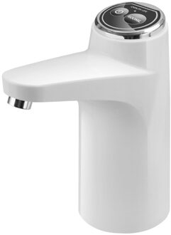 Waterpomp Automatische Water Dispenser Usb Opladen Elektrische Gallon Drinking Fles Touch Schakelaar Voor Keuken Benodigdheden wit
