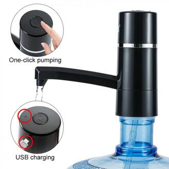 Waterpomp Zwart Draagbare Drukknop Draadloze Oplaadbare Elektrische Dispenser Waterpomp Met Usb Kabel Drinkwater Pompen