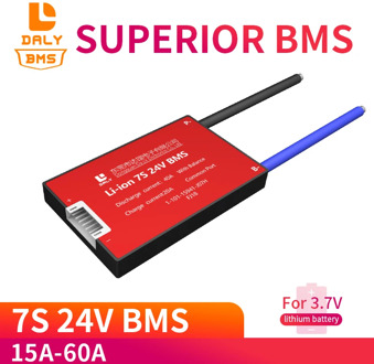 Waterproof 7S 15A 20A 30A 40A 60A 24V Lithium Battery Protection Board BMS Electric Charge Li Lipo NiCoMn ion Cells with balance