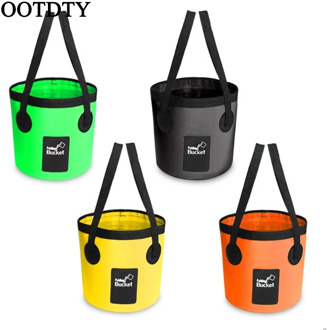 Waterproof Bags Fishing Folding Bucket Portable Buckets Water Container Storage Carrier Bag for Car Washing Outdoor Camping
