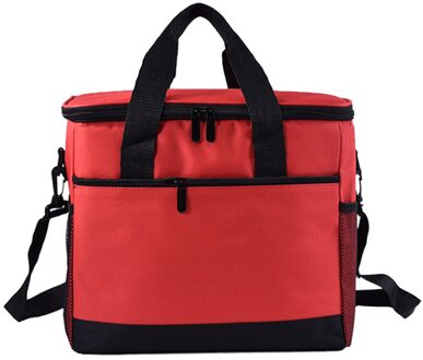 Waterproof Camping Picnic Bags Insulated Lunch Bag Leakproof Thermal Lunch Box Cooler Tote Food Container Rood