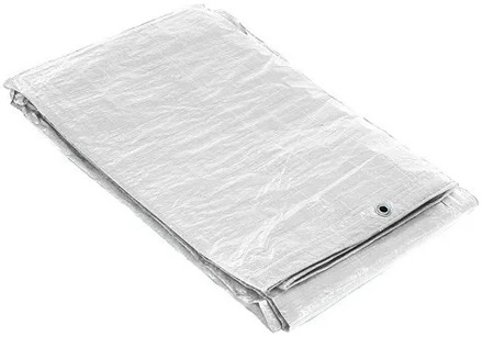 Waterproof canvas White Metal Eyelets 6x12 meters (About)