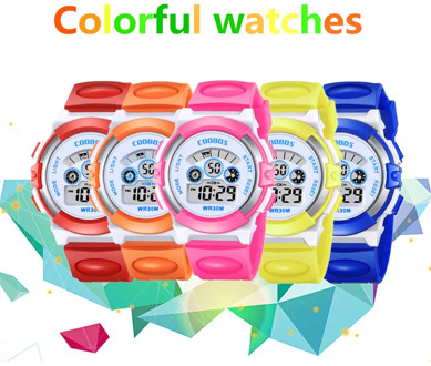 Waterproof Children Casual LED Sports Digital Watch Kids Alarm Date Wrist Watch Clock Boys Gift Kids Watch Montre Enfant Garcon