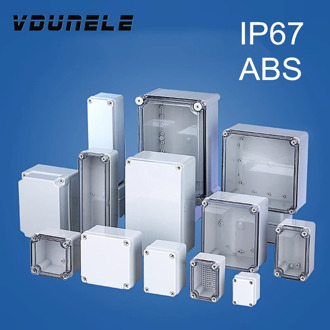 Waterproof Junction Box ABS Electronic Project Instrument Case Electrical Outdoor IP67 Project Box Plastic Enclosures Housing