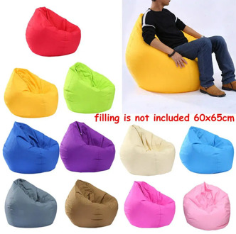 Waterproof Lazy BeanBag Sofas Cover Inner Lining Suitable for Bean Bag Solid Color Oxford Stuffed Animal Chair Cover Beanbag