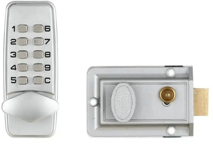 Waterproof Mechanical Digital Door Lock Push Button Keypad Keyless Code Combination Lock for 30-60mm Door Lock