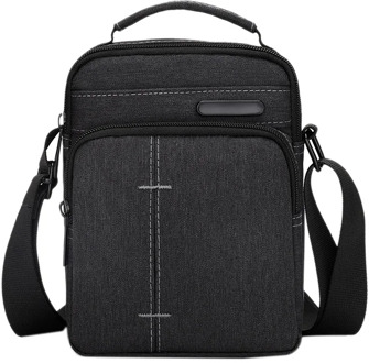 Waterproof Men Shoulder Bag Crossbody Sling Bag Multi Pockets Big Capacity Men Bag for Daily Use Travel School