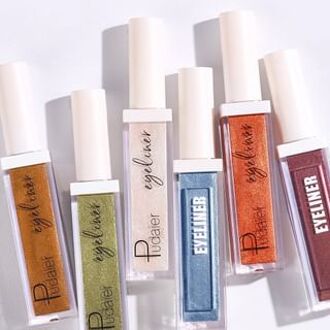 Waterproof Metallic Liquid Eyeliner - 12 Colors 03# Golden Brown - 3g