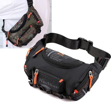 Waterproof Nylon Fanny Pack Bum Hip Sling Chest Bag for Men Travel Military Male Cross body Messenger Belt Waist Pack Bags New