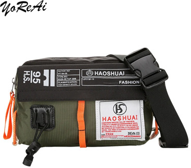 Waterproof Nylon Men Waist Bag Fashion Male Fanny Pack Square Belt Bags Casual Travel Crossbody Chest Bags Casual Bum Bag Gift