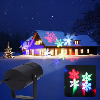 Waterproof Outdoor Snowflake LED Light Moving Snow Laser Projector Christmas Lamp Projection Light 2021 New Year Party Decor