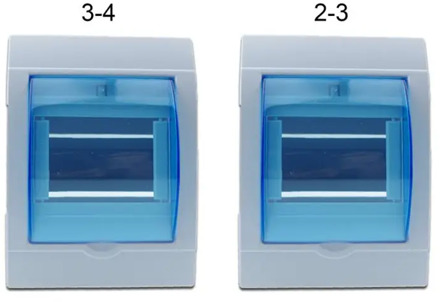 Waterproof Plastic Electrical Distribution Box Home Switch Protective Case for 2-3/3-4 Ways Wall Mounted Circuit Breaker