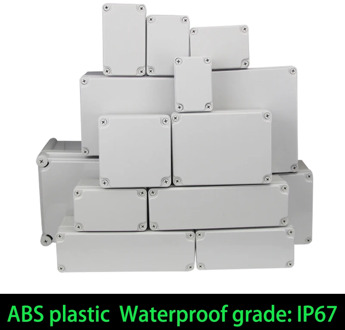 Waterproof Plastic Enclosure Box Electronic ip67 Project Instrument Case Electrical Project Box ABS Outdoor Junction Box Housing