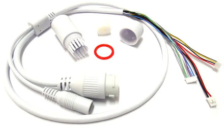 Waterproof POE LAN cable for CCTV IP camera board module with weatherproof connector