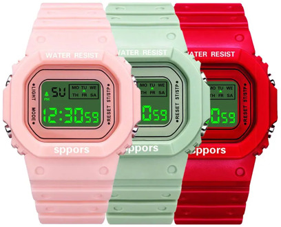Waterproof Sport Children Watch Girl Princess Pink Girl Jelly Lovely Soft Younger Kids Watches