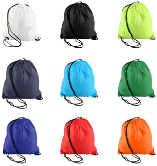 Waterproof Strong Nylon Cord Carry Handles Premium School Drawstring Duffle Softback Bag Sport Gym Swim Dance Shoe Backpack