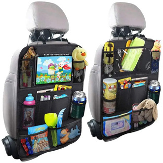 Waterproof Vehicle Storage Sundries Bag Car Seat Back Protector Cover for Children Baby Kick Mat Protect Bag