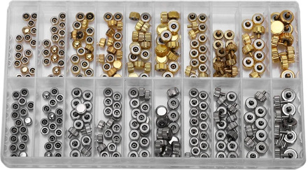 Waterproof Watch Crown Parts Replacement Assorted Gold & Silver Dome Flat Head Watch Accessories Repair Tool Kit for Watchmaker