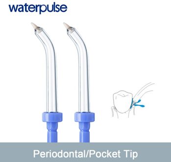 Waterpulse 2 stks Parodontale Tips Vervanging voor Water Bleken Tanden Bleken Mondstuk Jet Tips 2-pack Monddouche Accessorie