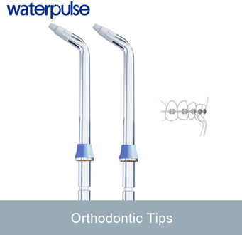 Waterpulse 2pcs Orthodontic Tips for Oral Irrigators Water Flosser Replacement Tips for Braces Dental Flosser Accessories 2-pack