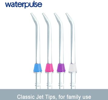 Waterpulse 4 Stuks Classic Jet Tips Voor Tanden Bleken Standaard Nozzle Water Flosser Vervanging Jet Tips Monddouche 4-pack