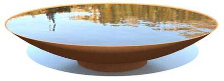 Waterschaal staal 200 x 31 cm