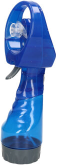 waterspray ventilator - 1x stuks -blauw - 27 cm