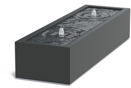 Watertafel 200 x 60 x h 40 cm aluminium