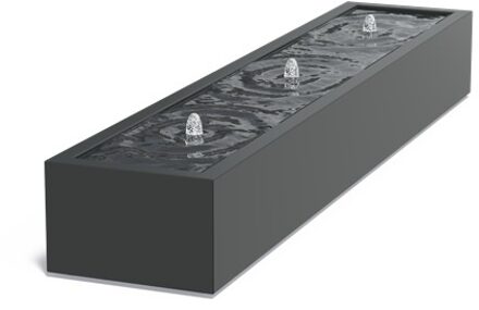 Watertafel 300 x 60 x h 40 cm aluminium