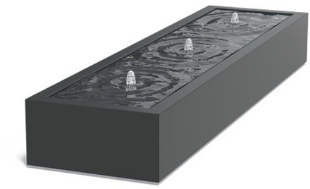 Watertafel 300 x 80 x h 40 cm aluminium
