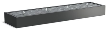 Watertafel 400 x 100 x h 40 cm aluminium