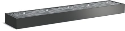 Watertafel 500 x 100 x h 40 cm aluminium
