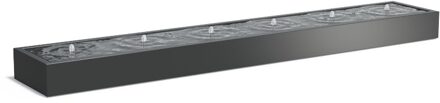 Watertafel 600 x 100 x h 40 cm aluminium