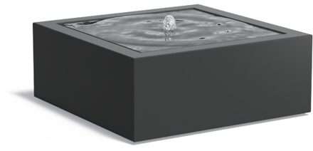 Watertafel aluminium 100x100x40 cm