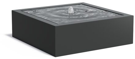 Watertafel aluminium 120x120x40 cm