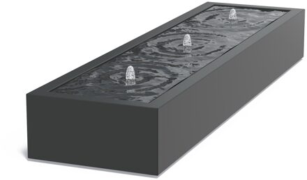 Watertafel Aluminium 300x80x40cm.