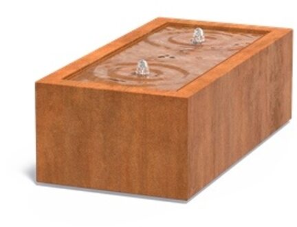 Watertafel cortenstaal 120 x 60 x 40 cm