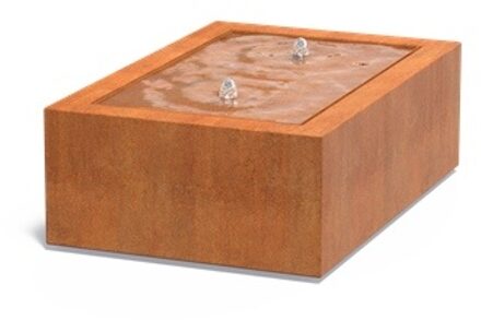 Watertafel cortenstaal 120 x 80 x 40 cm