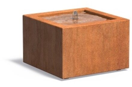 Watertafel cortenstaal 60x60x40 cm