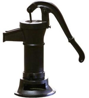 Waterton.nl Handzwengelpomp en kleine flens Zwart