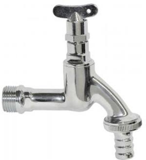 Waterton.nl Tapkraan Chroom 1/2 - Met sleutel Zilver