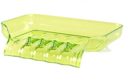 Waterval Plastic Zeepbakje Badkamer Accessoires Afvoer Zeepkist Douche Zeep Houder Aftappen Aanrecht Spons Houder Groen