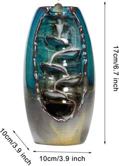 Waterval, Wierook Houder Voor Woonkamer Decoraties Aromatherapie Diffusers Waterval Wierookbrander Keramische Wierookhouder # Sr B medium