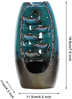 Waterval, Wierook Houder Voor Woonkamer Decoraties Aromatherapie Diffusers Waterval Wierookbrander Keramische Wierookhouder # Sr C groot