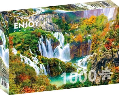 Watervallen in de Herfst Puzzel (1000 stukjes)