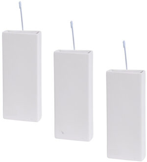 Waterverdamper radiator - 3x stuks - wit - 20 cm - dolomiet - luchtbevochtiger