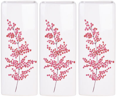 Waterverdamper radiator - 3x - wit - bessentak - kunststeen - 21 cm - luchtbevochtiger