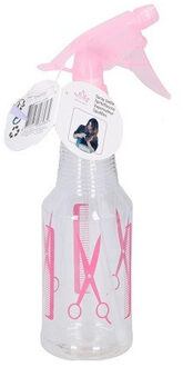 Waterverstuiver/spuitfles - 500 ml - roze - Plantenspuiten - Kappersspuiten - kunststof